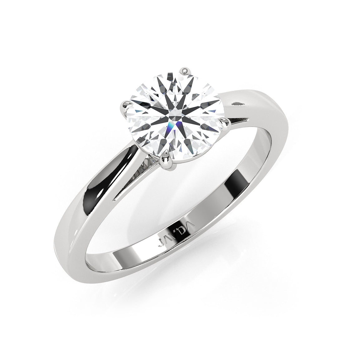 Lab Grown Diamond IGI Certified 4 Prong Solitaire Engagement Ring 4g Setting 1.00 Ctw.
