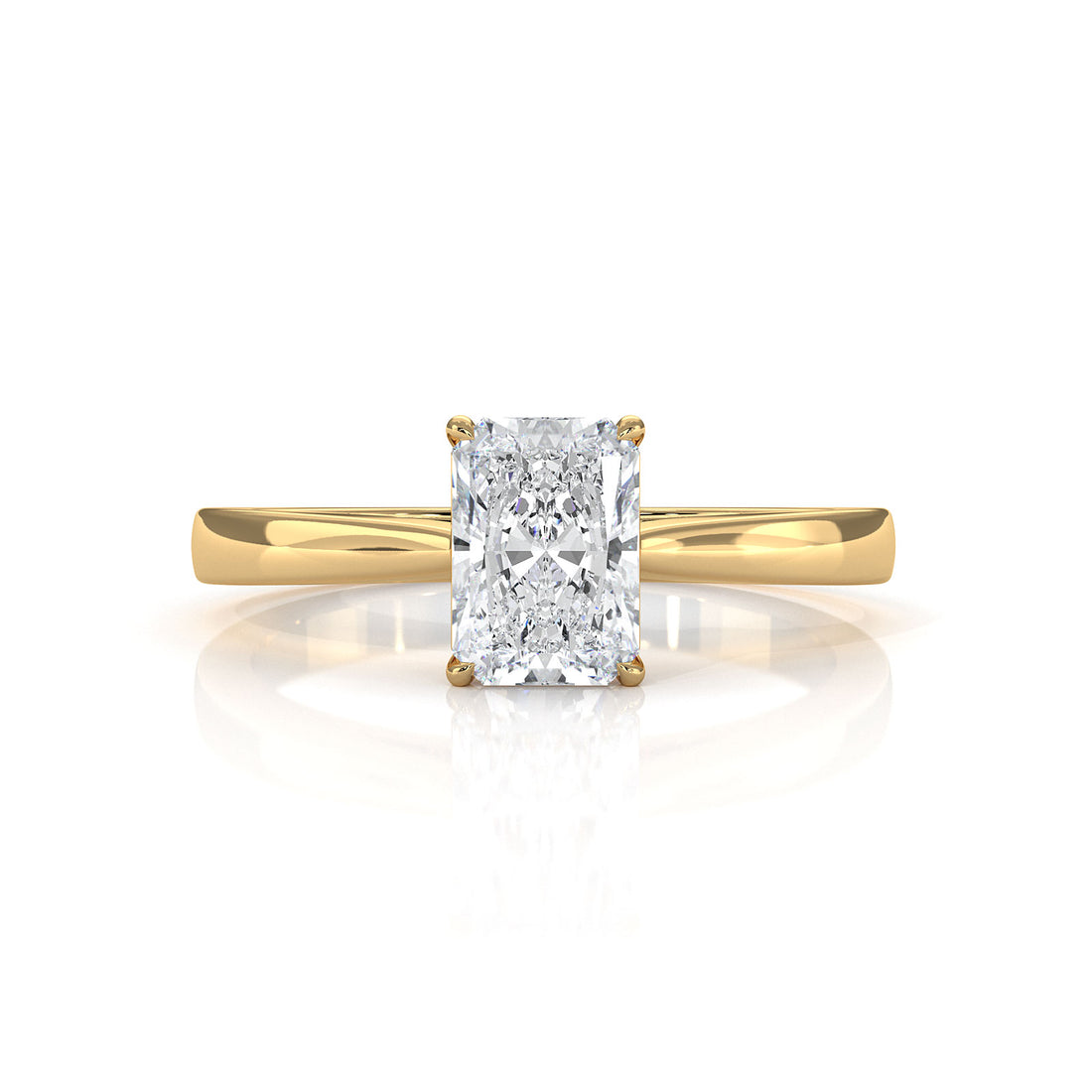 Lab Grown Diamond IGI Certified 4 Prong Solitaire Engagement Ring 4g Setting 1.00 Ctw.