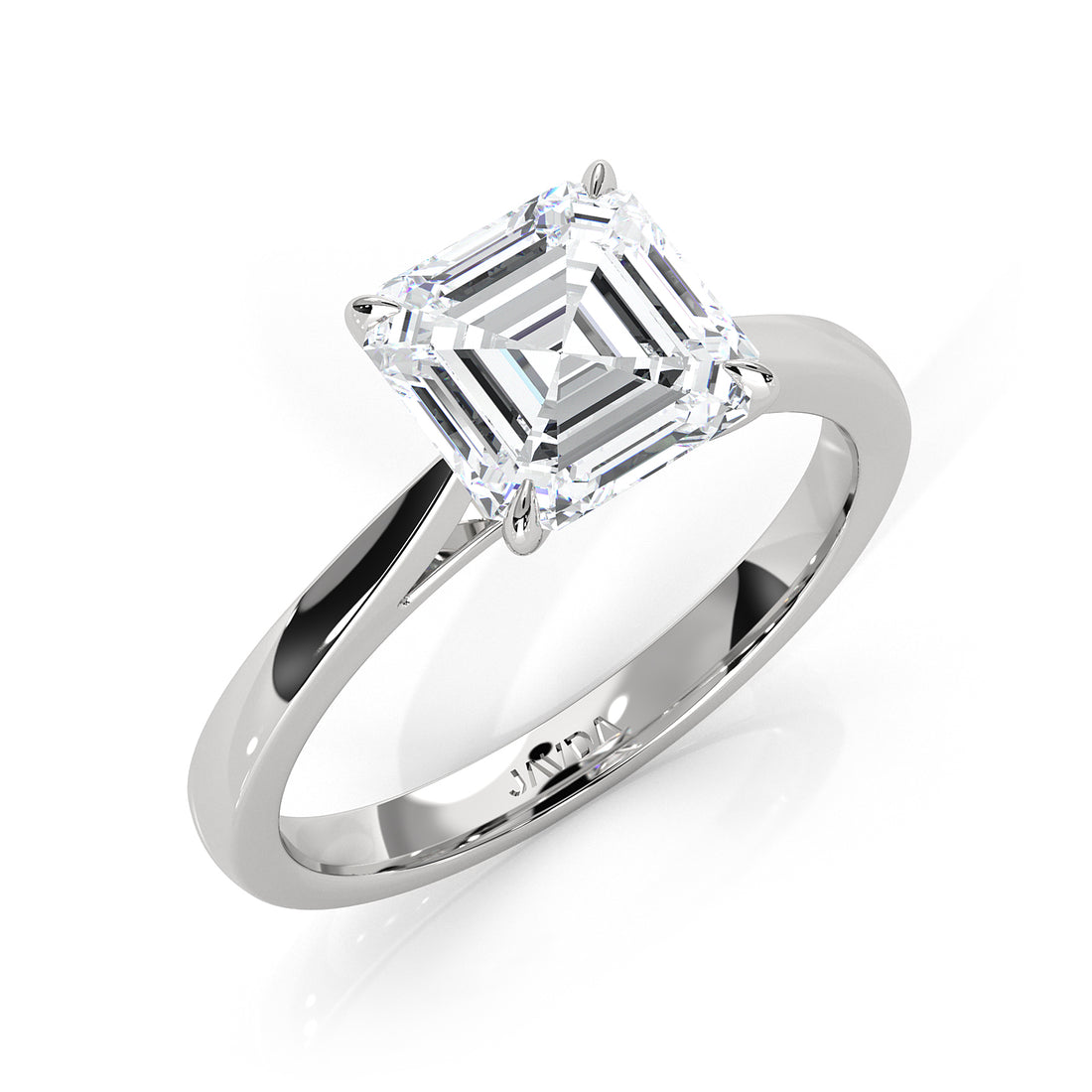 4.5g Princess Prong Setting Lab Grown Diamond Engagement Solitaire Ring IGI Certified 1.00 Ctw.