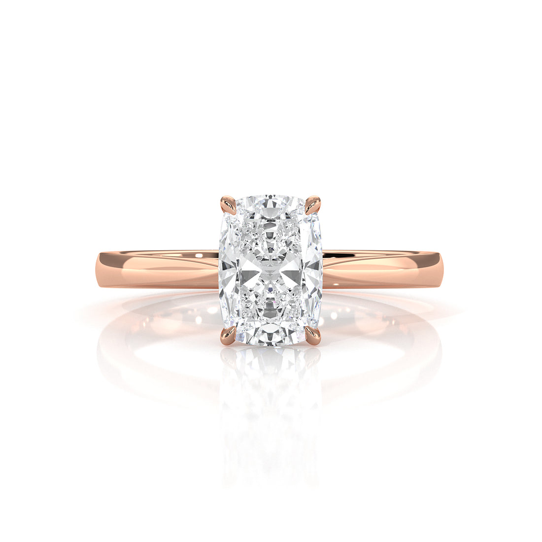 4.5g Princess Prong Setting Lab Grown Diamond Engagement Solitaire Ring IGI Certified 1.00 Ctw.