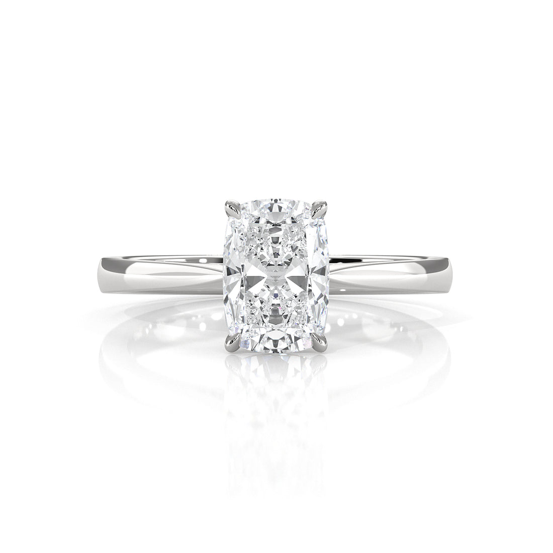 4.5g Princess Prong Setting Lab Grown Diamond Engagement Solitaire Ring IGI Certified 1.00 Ctw.