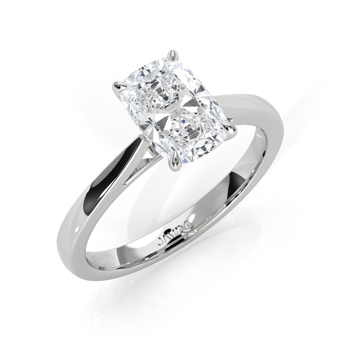 4.5g Princess Prong Setting Lab Grown Diamond Engagement Solitaire Ring IGI Certified 1.00 Ctw.