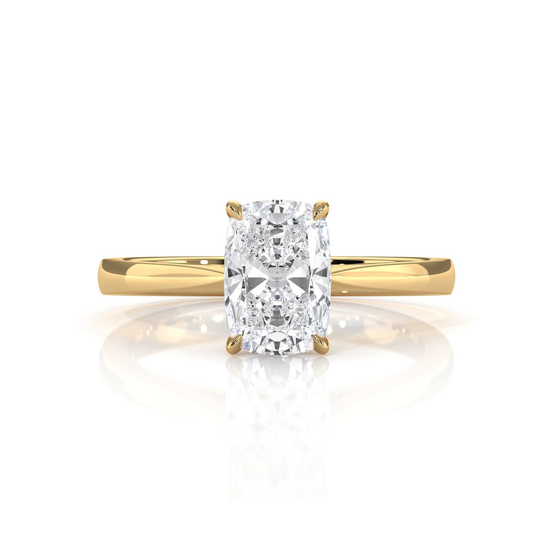 4.5g Princess Prong Setting Lab Grown Diamond Engagement Solitaire Ring IGI Certified 1.00 Ctw.