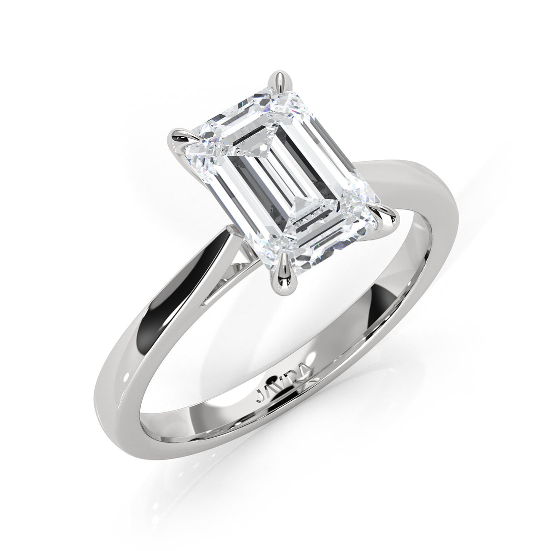 4.5g Princess Prong Setting Lab Grown Diamond Engagement Solitaire Ring IGI Certified 1.00 Ctw.