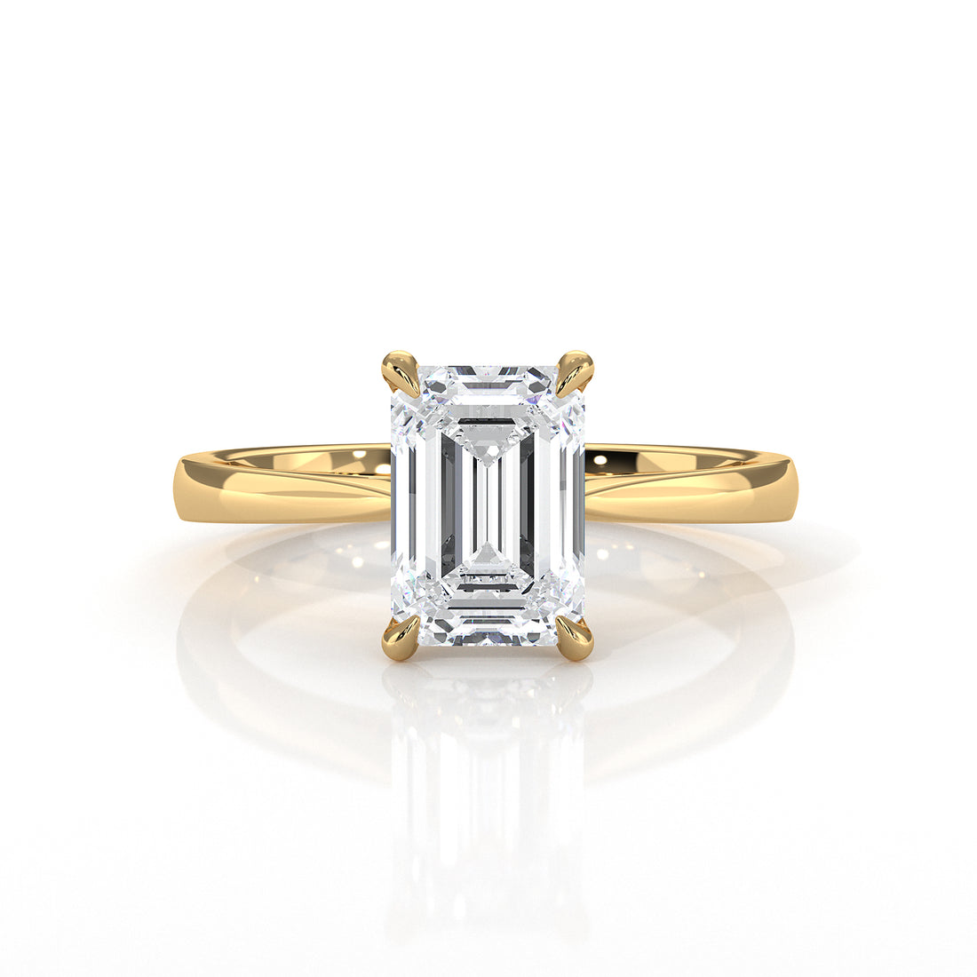 4.5g Princess Prong Setting Lab Grown Diamond Engagement Solitaire Ring IGI Certified 1.00 Ctw.