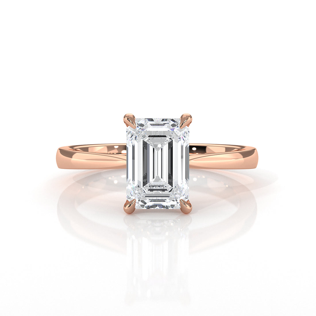 4.5g Princess Prong Setting Lab Grown Diamond Engagement Solitaire Ring IGI Certified 1.00 Ctw.