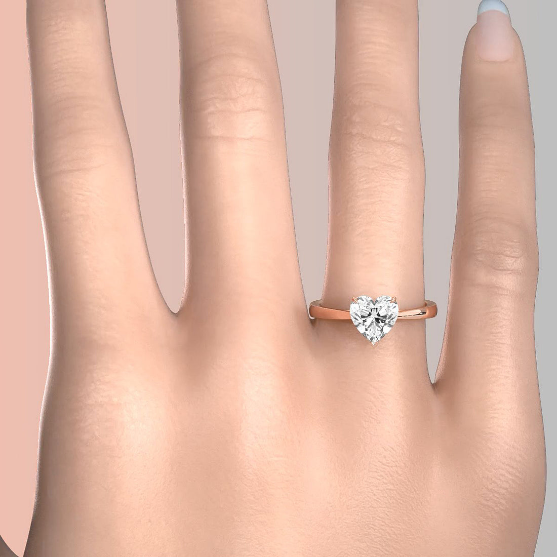 4.5g Princess Prong Setting Lab Grown Diamond Engagement Solitaire Ring IGI Certified 1.00 Ctw.