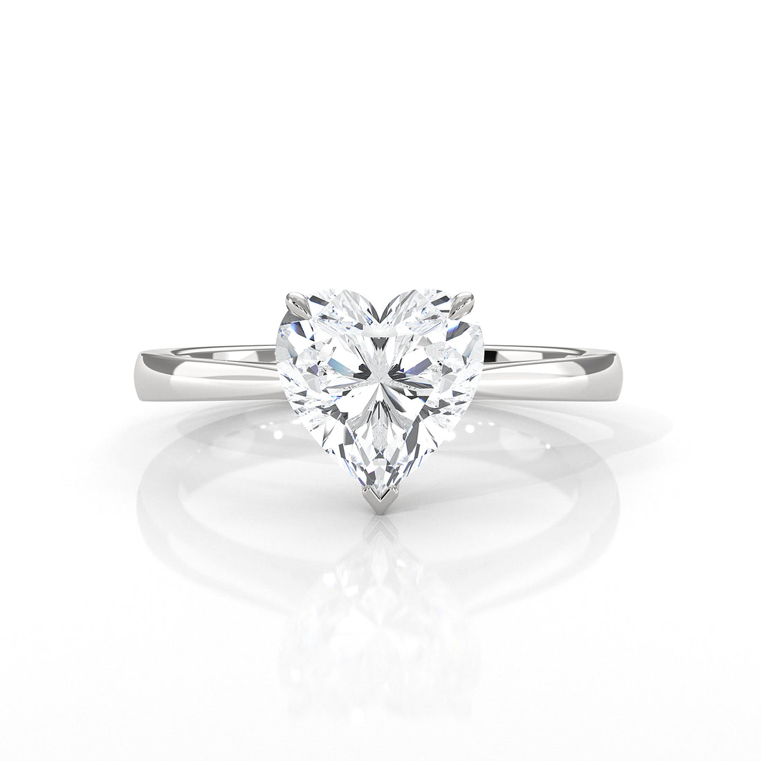 4.5g Princess Prong Setting Lab Grown Diamond Engagement Solitaire Ring IGI Certified 1.00 Ctw.