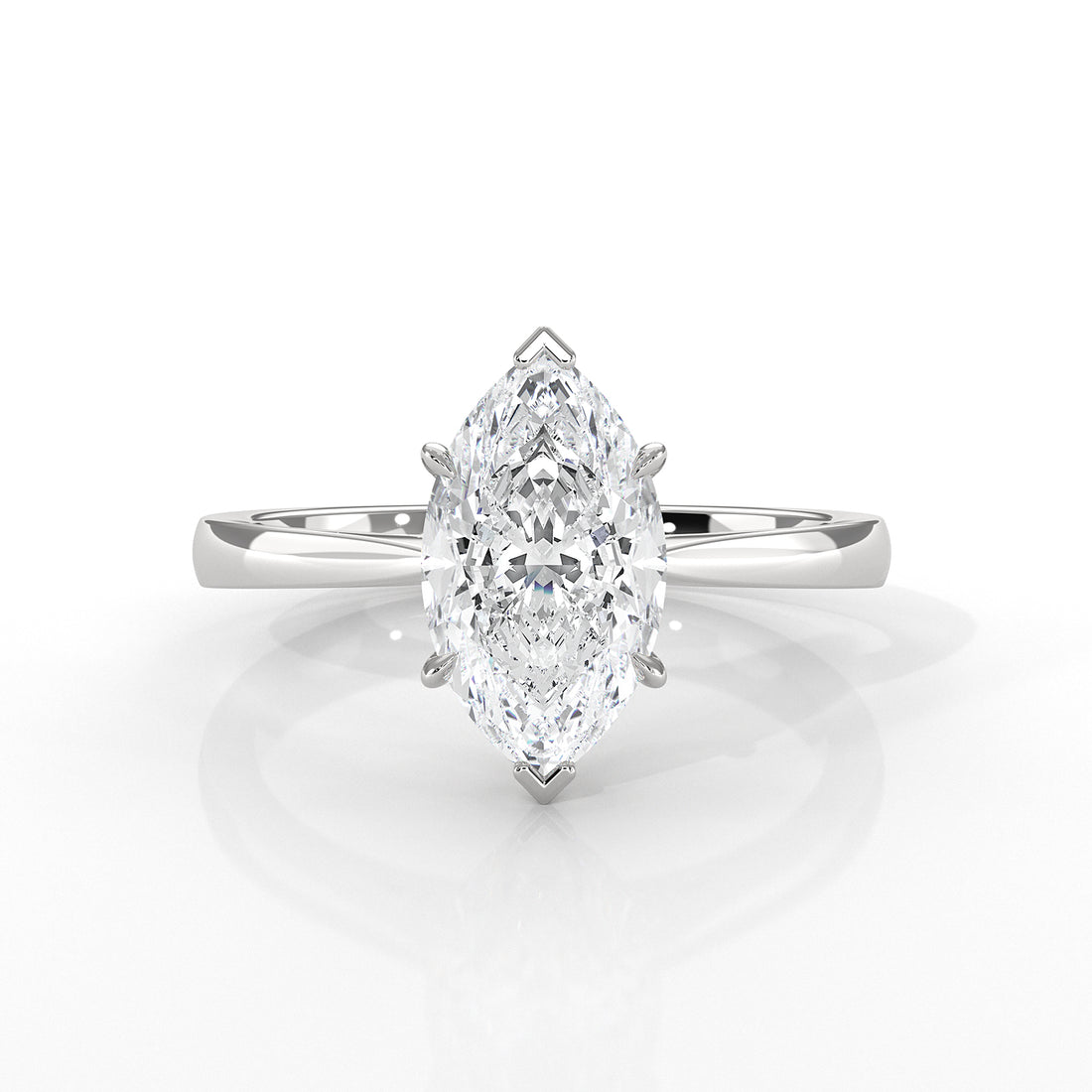 4.5g Princess Prong Setting Lab Grown Diamond Engagement Solitaire Ring IGI Certified 1.00 Ctw.