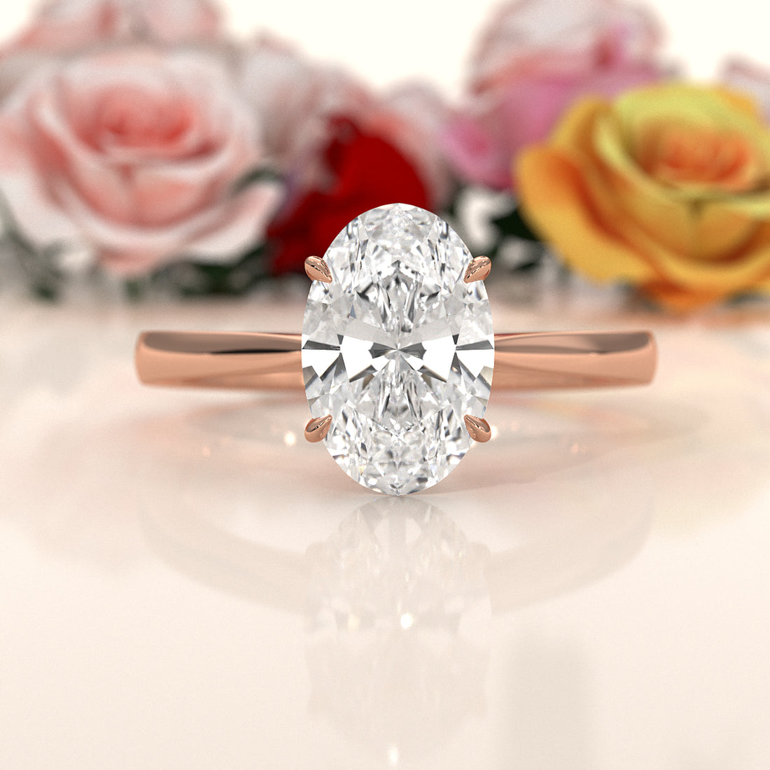 4.5g Princess Prong Setting Lab Grown Diamond Engagement Solitaire Ring IGI Certified 1.00 Ctw.
