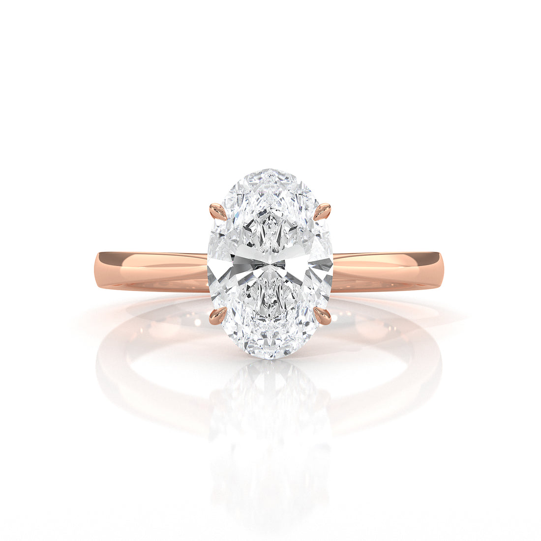 4.5g Princess Prong Setting Lab Grown Diamond Engagement Solitaire Ring IGI Certified 1.00 Ctw.