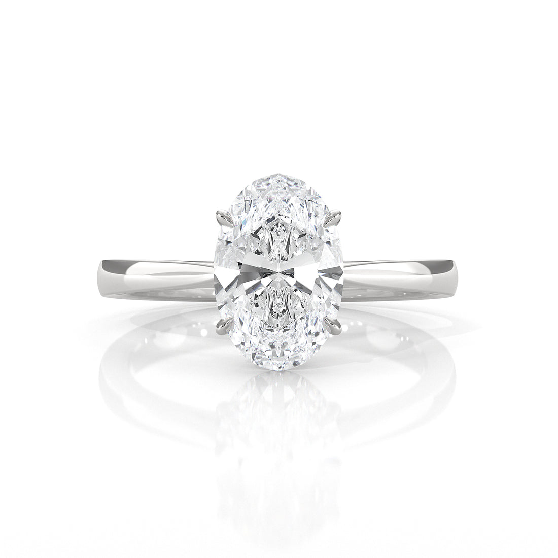 4.5g Princess Prong Setting Lab Grown Diamond Engagement Solitaire Ring IGI Certified 1.00 Ctw.