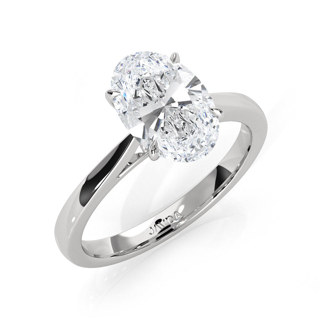 4.5g Princess Prong Setting Lab Grown Diamond Engagement Solitaire Ring IGI Certified 1.00 Ctw.