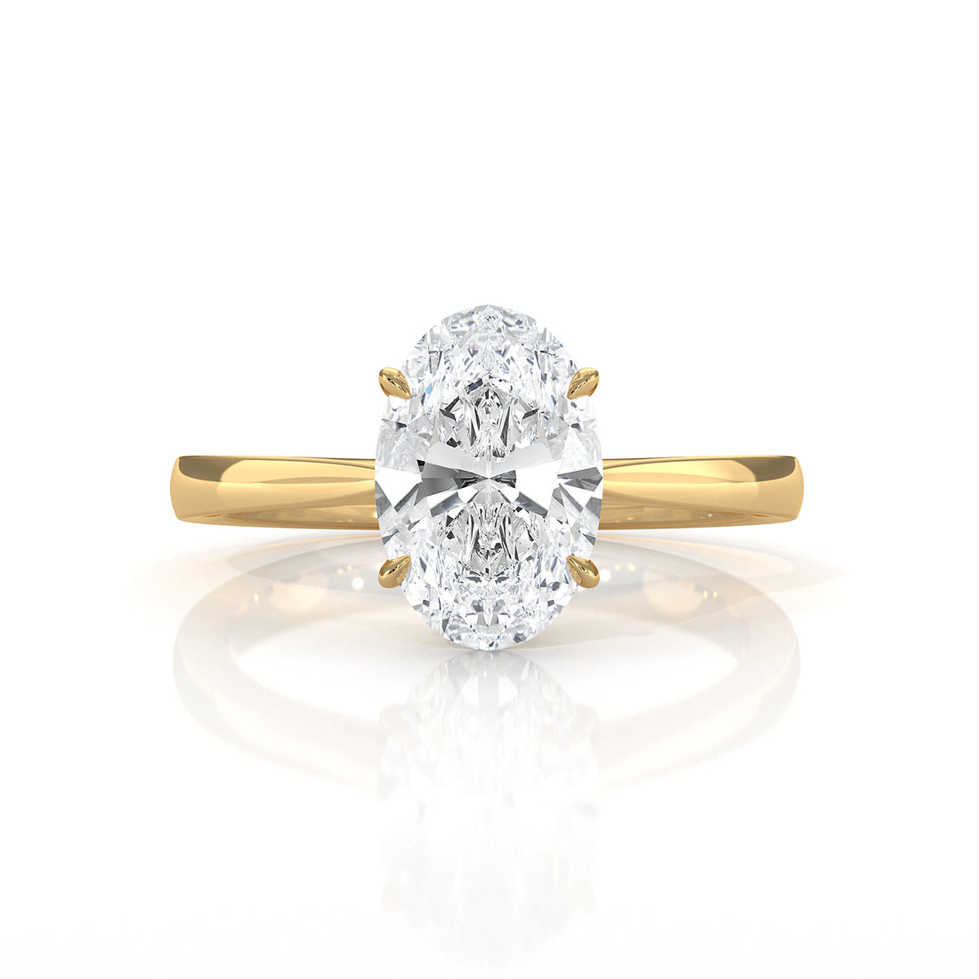 4.5g Princess Prong Setting Lab Grown Diamond Engagement Solitaire Ring IGI Certified 1.00 Ctw.