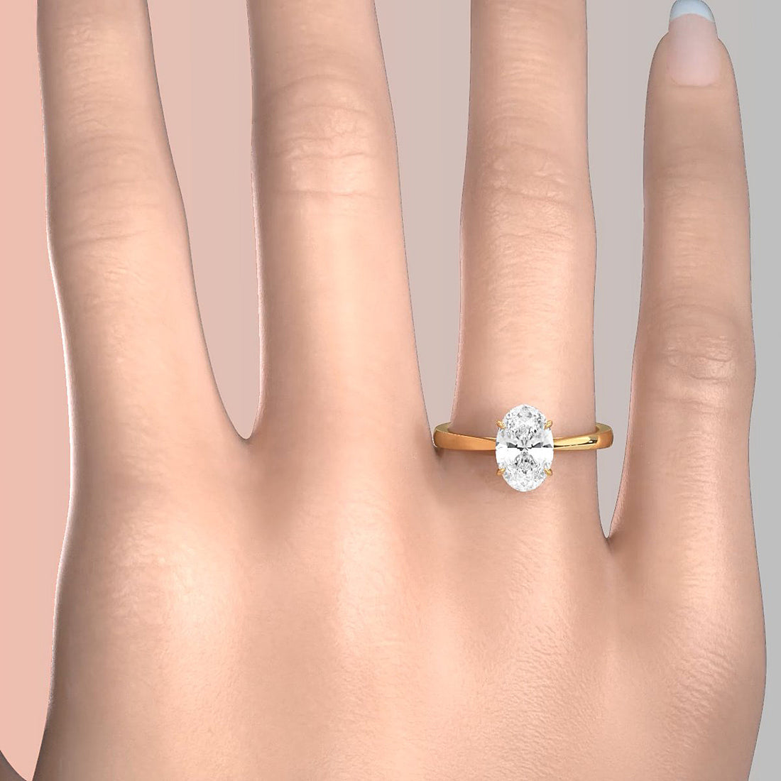 4.5g Princess Prong Setting Lab Grown Diamond Engagement Solitaire Ring IGI Certified 1.00 Ctw.