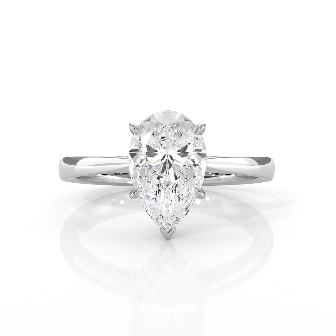 4.5g Princess Prong Setting Lab Grown Diamond Engagement Solitaire Ring IGI Certified 1.00 Ctw.