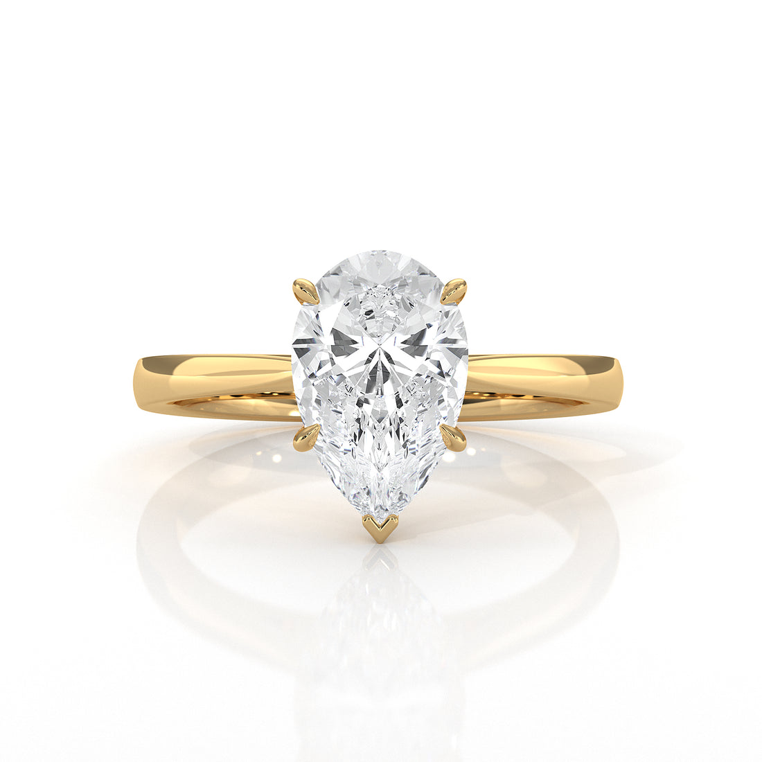 4.5g Princess Prong Setting Lab Grown Diamond Engagement Solitaire Ring IGI Certified 1.00 Ctw.