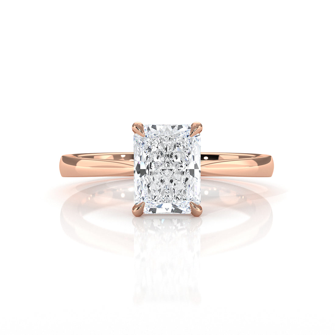 4.5g Princess Prong Setting Lab Grown Diamond Engagement Solitaire Ring IGI Certified 1.00 Ctw.