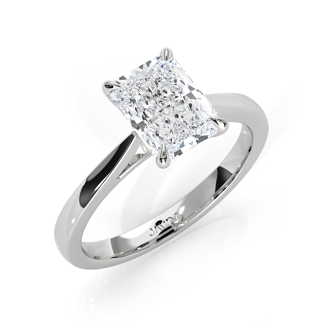 4.5g Princess Prong Setting Lab Grown Diamond Engagement Solitaire Ring IGI Certified 1.00 Ctw.