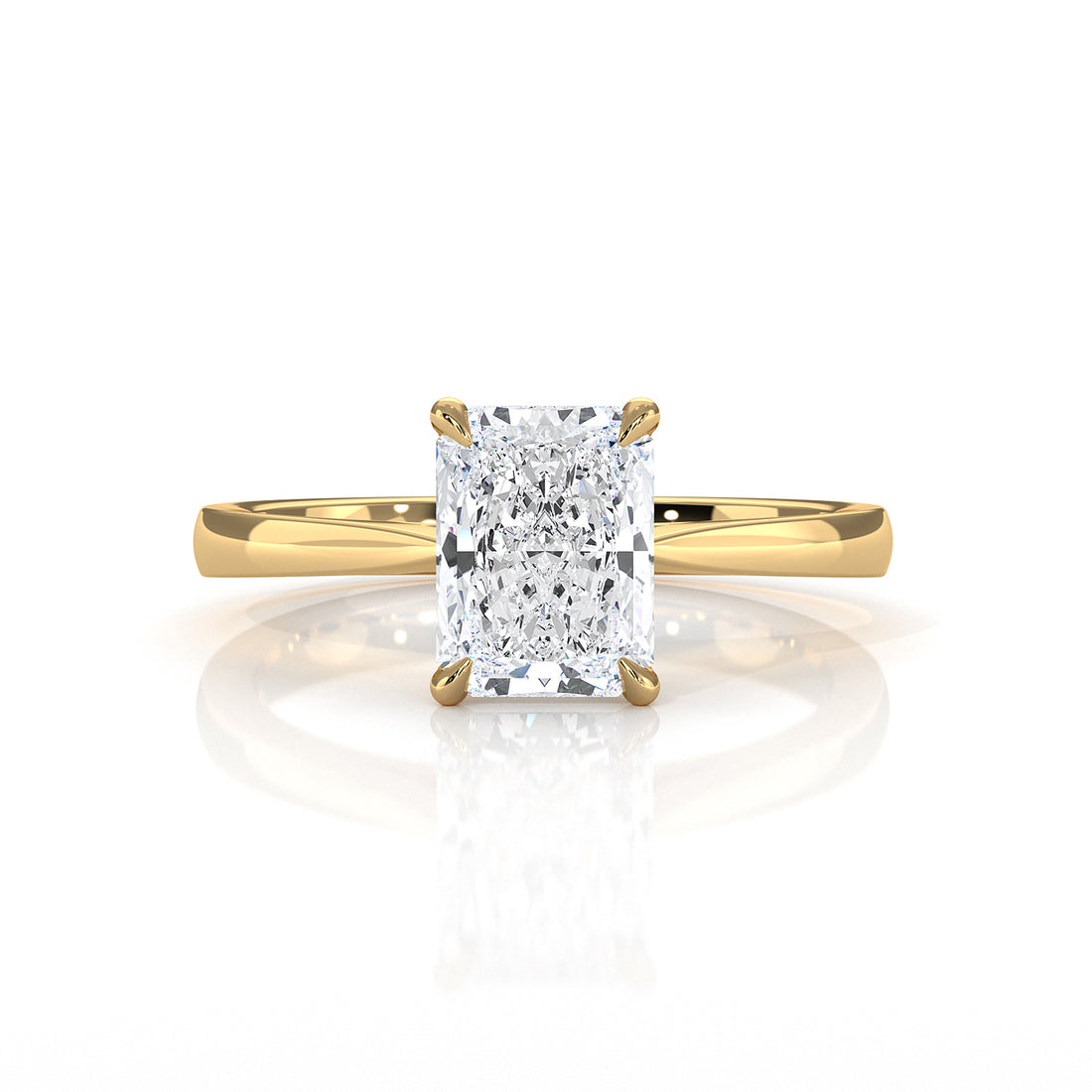 4.5g Princess Prong Setting Lab Grown Diamond Engagement Solitaire Ring IGI Certified 1.00 Ctw.