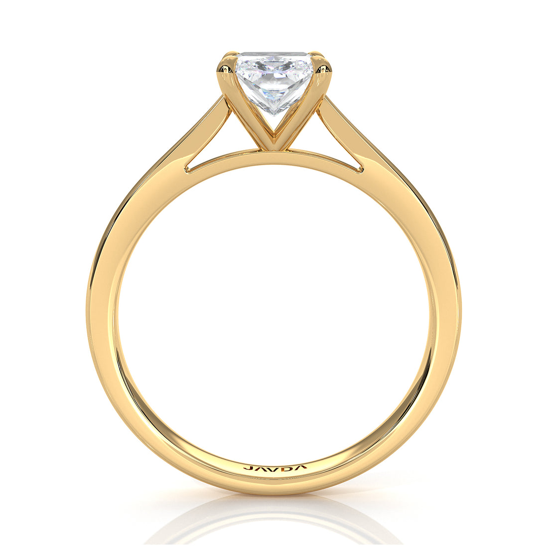 4.5g Princess Prong Setting Lab Grown Diamond Engagement Solitaire Ring IGI Certified 1.00 Ctw.