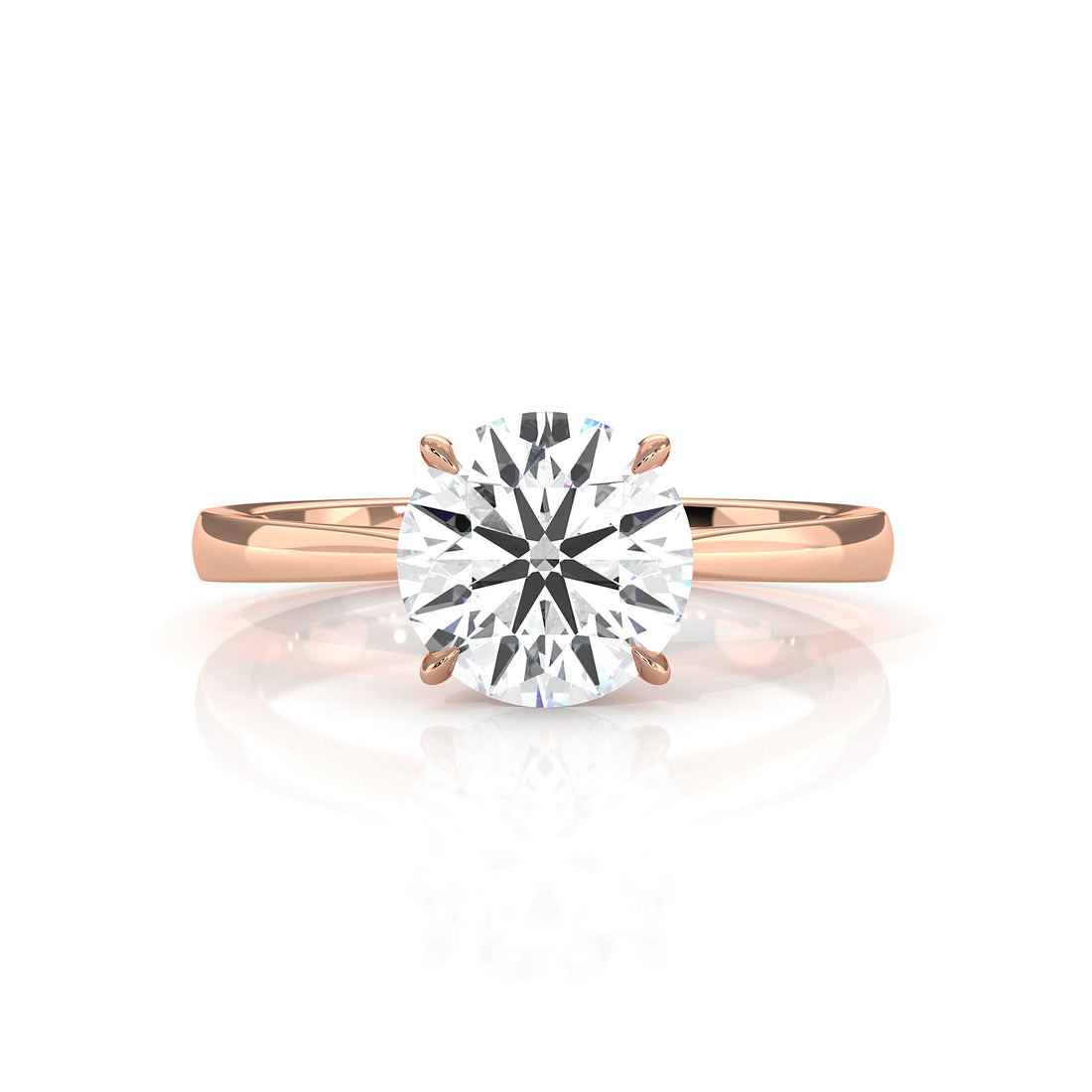 4.5g Princess Prong Setting Lab Grown Diamond Engagement Solitaire Ring IGI Certified 1.00 Ctw.
