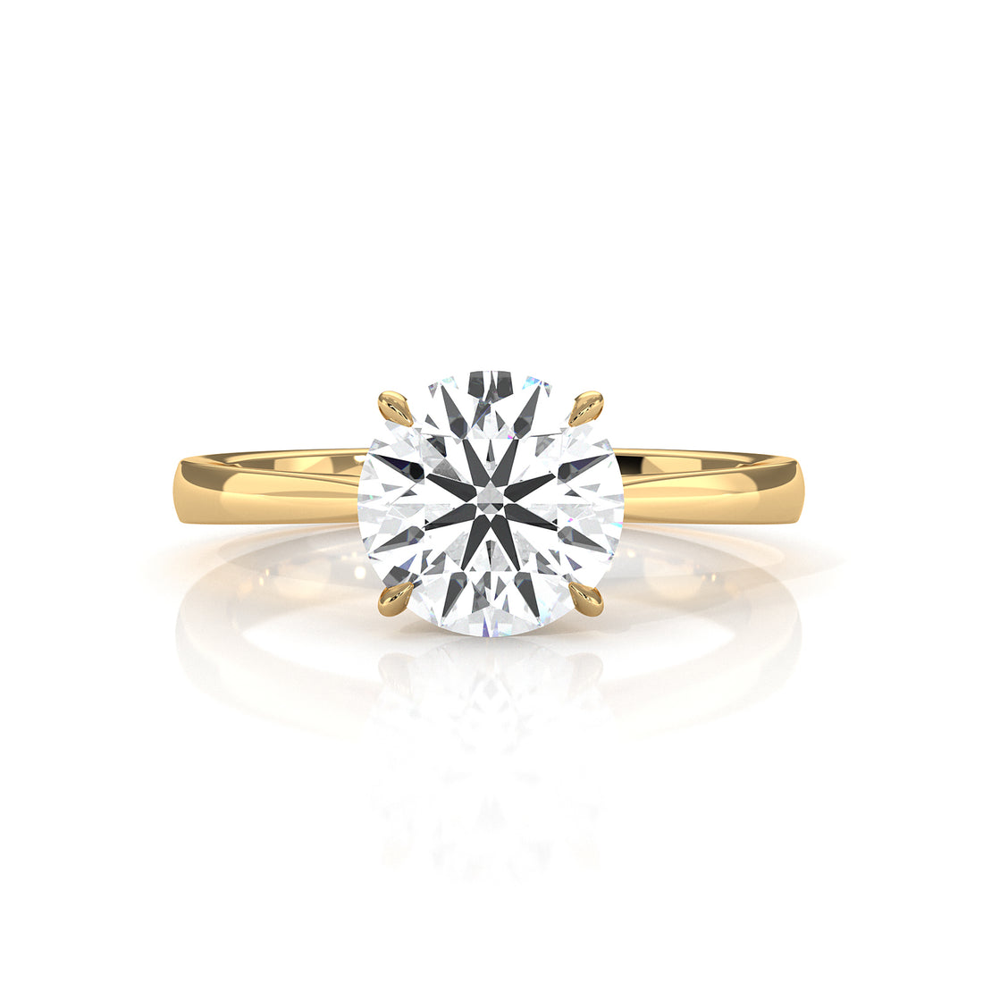 4.5g Princess Prong Setting Lab Grown Diamond Engagement Solitaire Ring IGI Certified 1.00 Ctw.