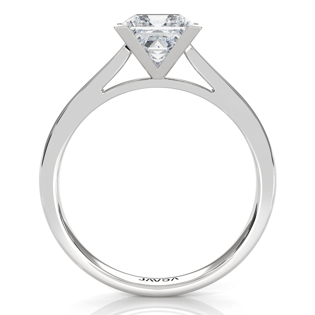 4.5g Princess Prong Setting Lab Grown Diamond Engagement Solitaire Ring IGI Certified 1.00 Ctw.