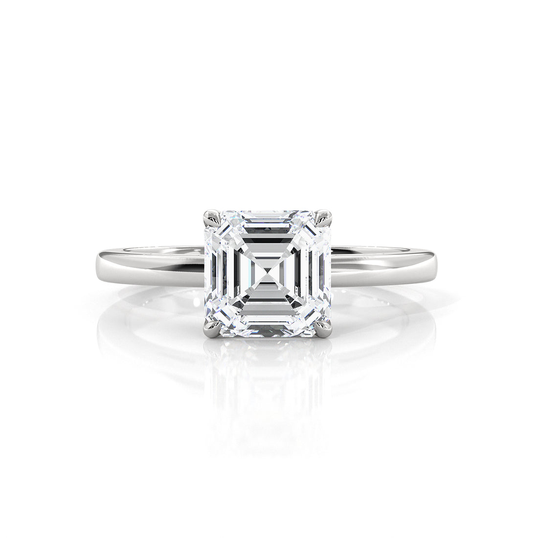 4.5g Lab Grown Diamond 6 Prong Solitaire Engagement Setting IGI Certified Ring 1.00 Ctw.