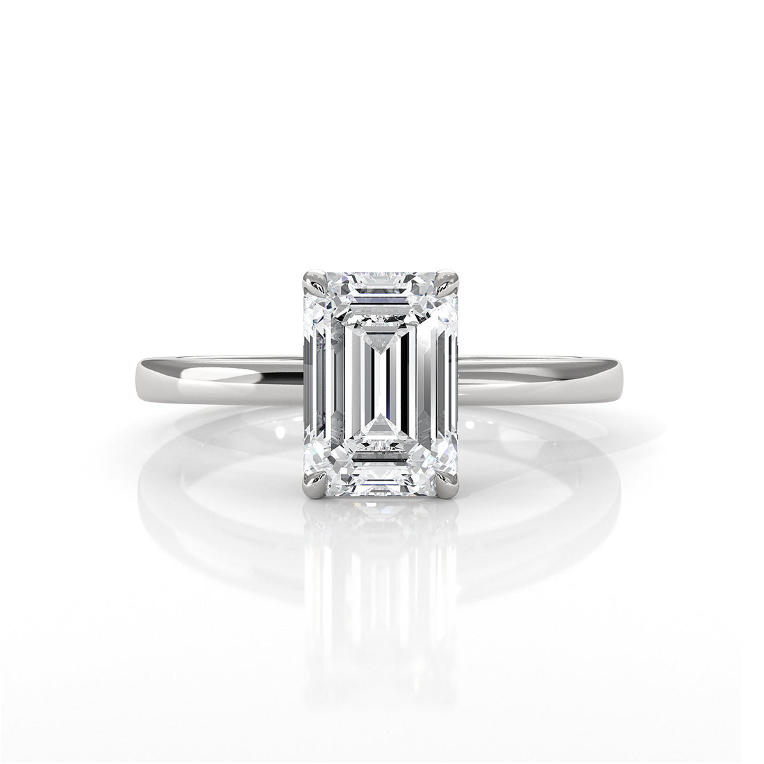 4.5g Lab Grown Diamond 6 Prong Solitaire Engagement Setting IGI Certified Ring 1.00 Ctw.