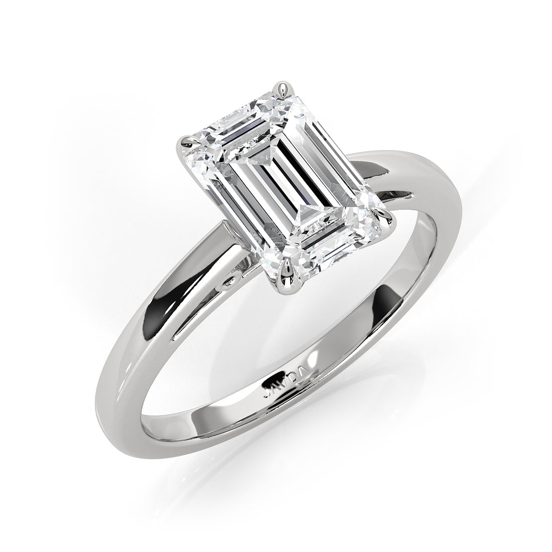 4.5g Lab Grown Diamond 6 Prong Solitaire Engagement Setting IGI Certified Ring 1.00 Ctw.