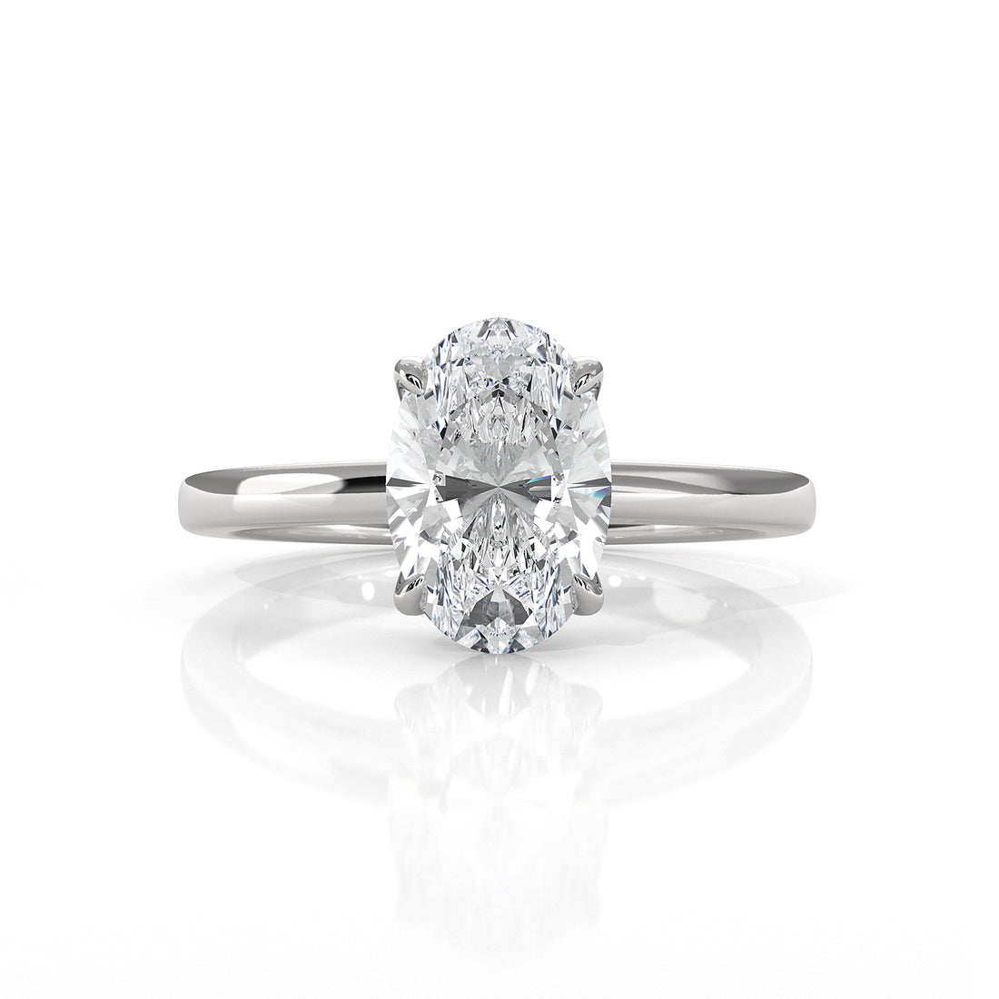 4.5g Lab Grown Diamond 6 Prong Solitaire Engagement Setting IGI Certified Ring 1.00 Ctw.