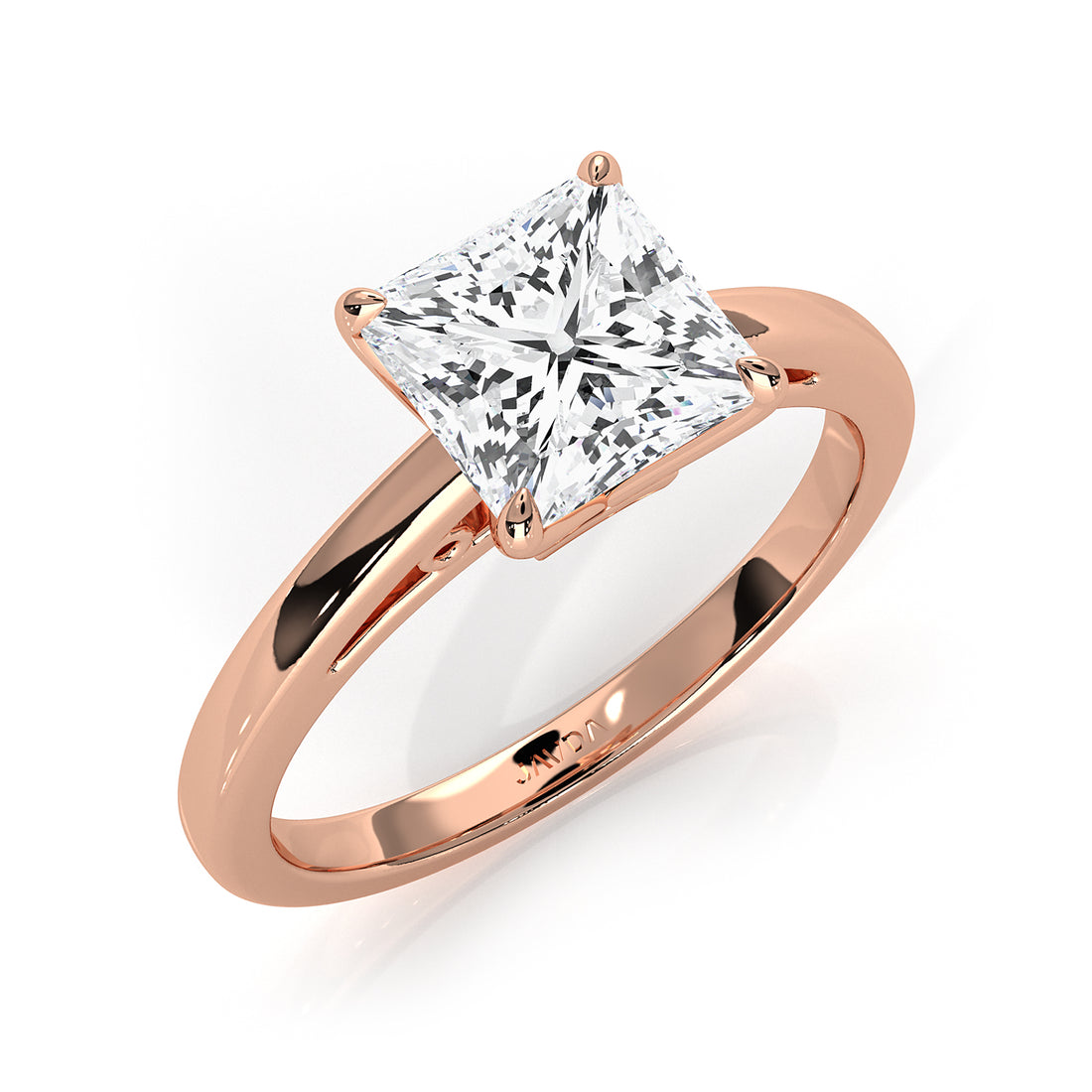 4.5g Lab Grown Diamond 6 Prong Solitaire Engagement Setting IGI Certified Ring 1.00 Ctw.