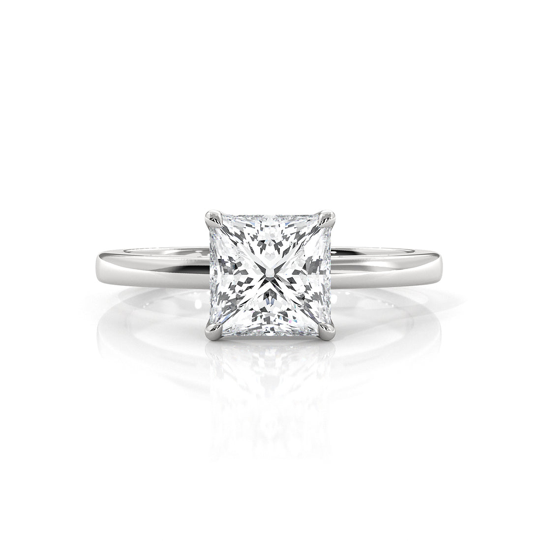 4.5g Lab Grown Diamond 6 Prong Solitaire Engagement Setting IGI Certified Ring 1.00 Ctw.