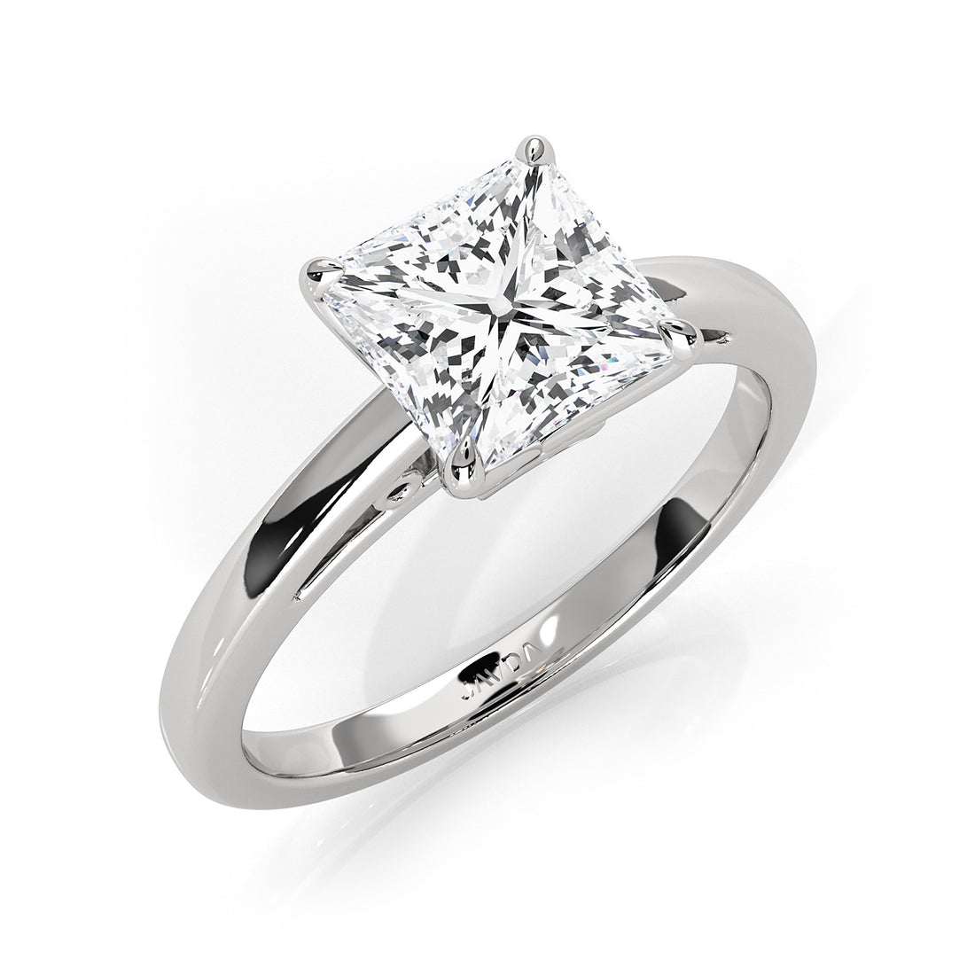 4.5g Lab Grown Diamond 6 Prong Solitaire Engagement Setting IGI Certified Ring 1.00 Ctw.