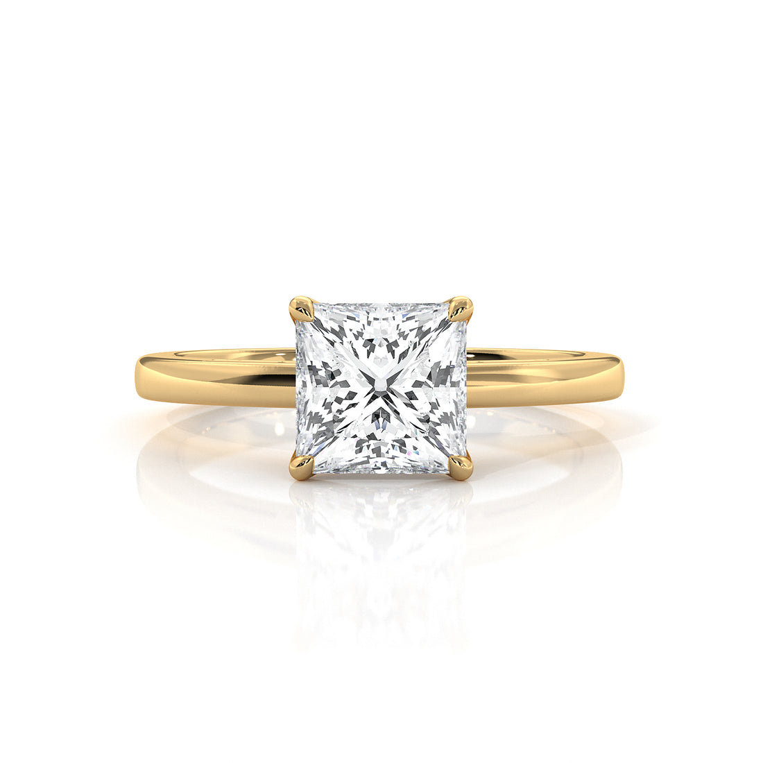 4.5g Lab Grown Diamond 6 Prong Solitaire Engagement Setting IGI Certified Ring 1.00 Ctw.