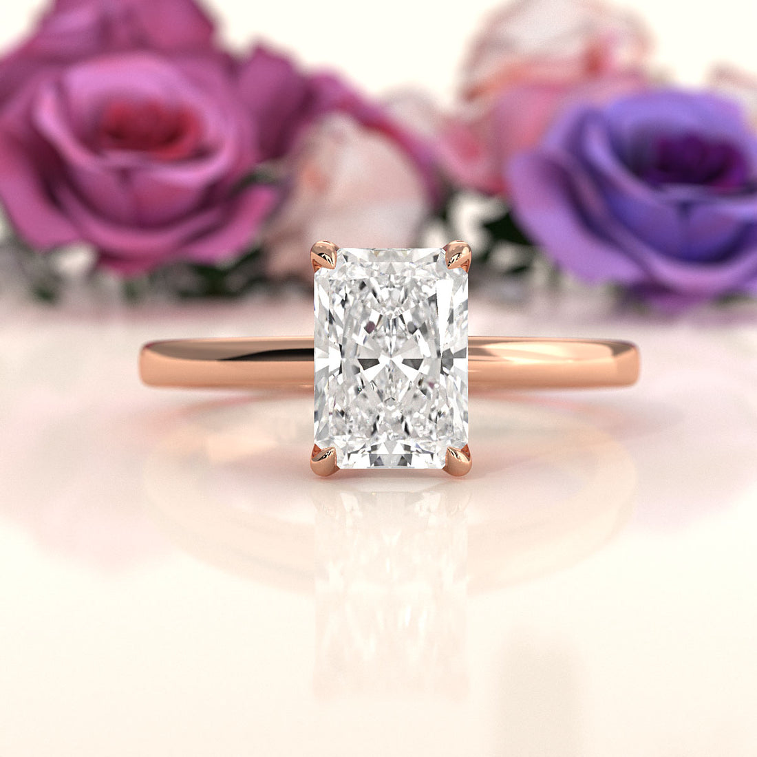 4.5g Lab Grown Diamond 6 Prong Solitaire Engagement Setting IGI Certified Ring 1.00 Ctw.