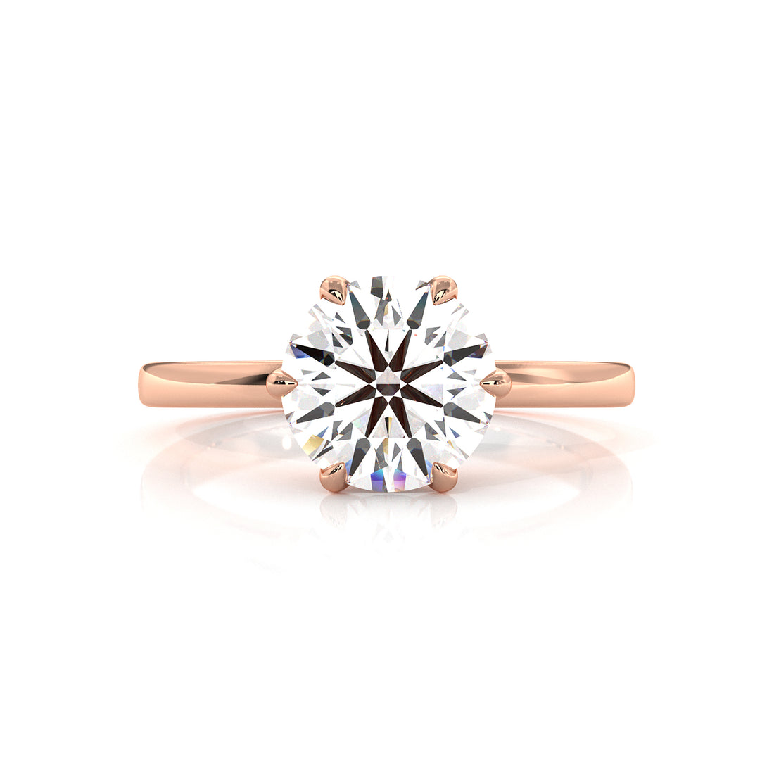 4.5g Lab Grown Diamond 6 Prong Solitaire Engagement Setting IGI Certified Ring 1.00 Ctw.