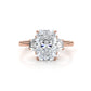 3 Stone Radiant Lab Grown Diamond Engagement Ring IGI 14k White Gold 5.04 Ctw.