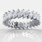 Marquise Eternity Lab-Grown Diamond Prong Set Women's Wedding Band 2.76 Ctw.