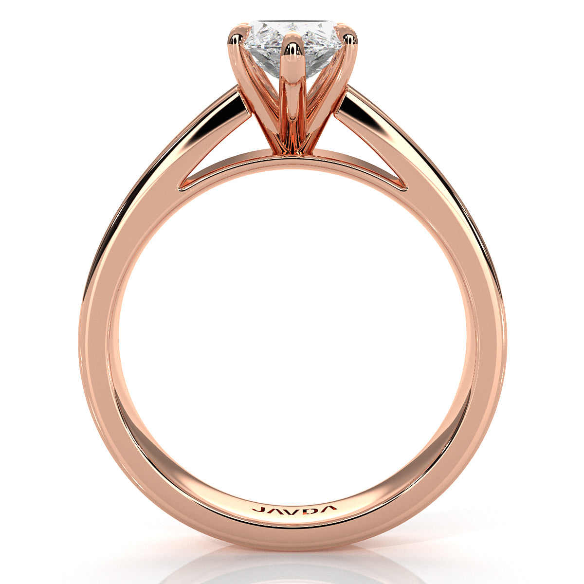 IGI Certified Lab Grown Diamond Cathedral Style Engagement Ring 6g Solitaire Setting 4.5mm 1.00 Ctw.