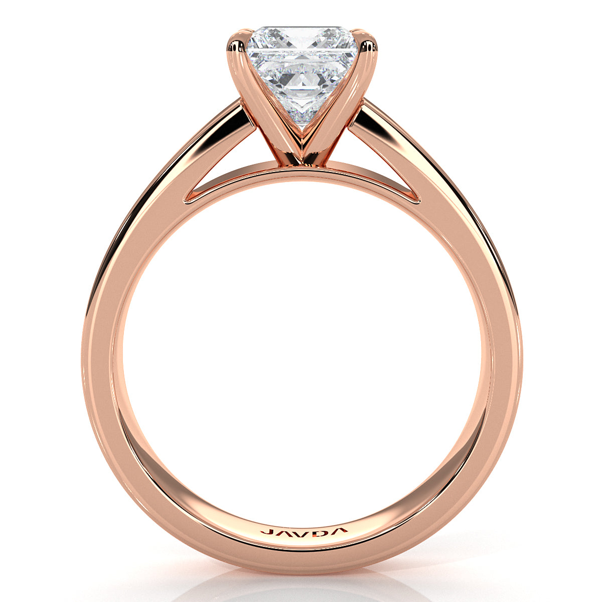 IGI Certified Lab Grown Diamond Cathedral Style Engagement Ring 6g Solitaire Setting 4.5mm 1.00 Ctw.