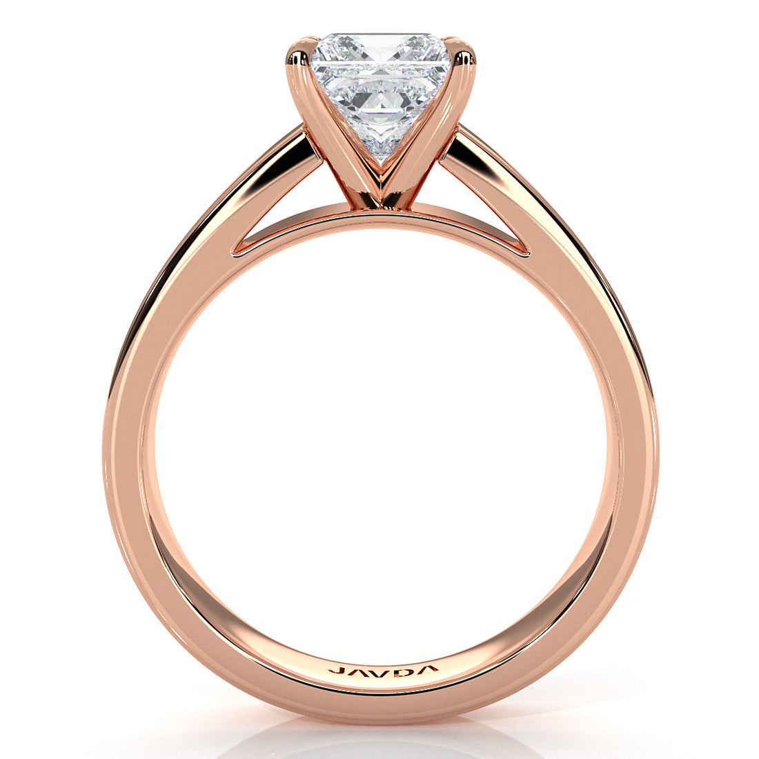 IGI Certified Lab Grown Diamond Cathedral Style Engagement Ring 6g Solitaire Setting 4.5mm 1.00 Ctw.