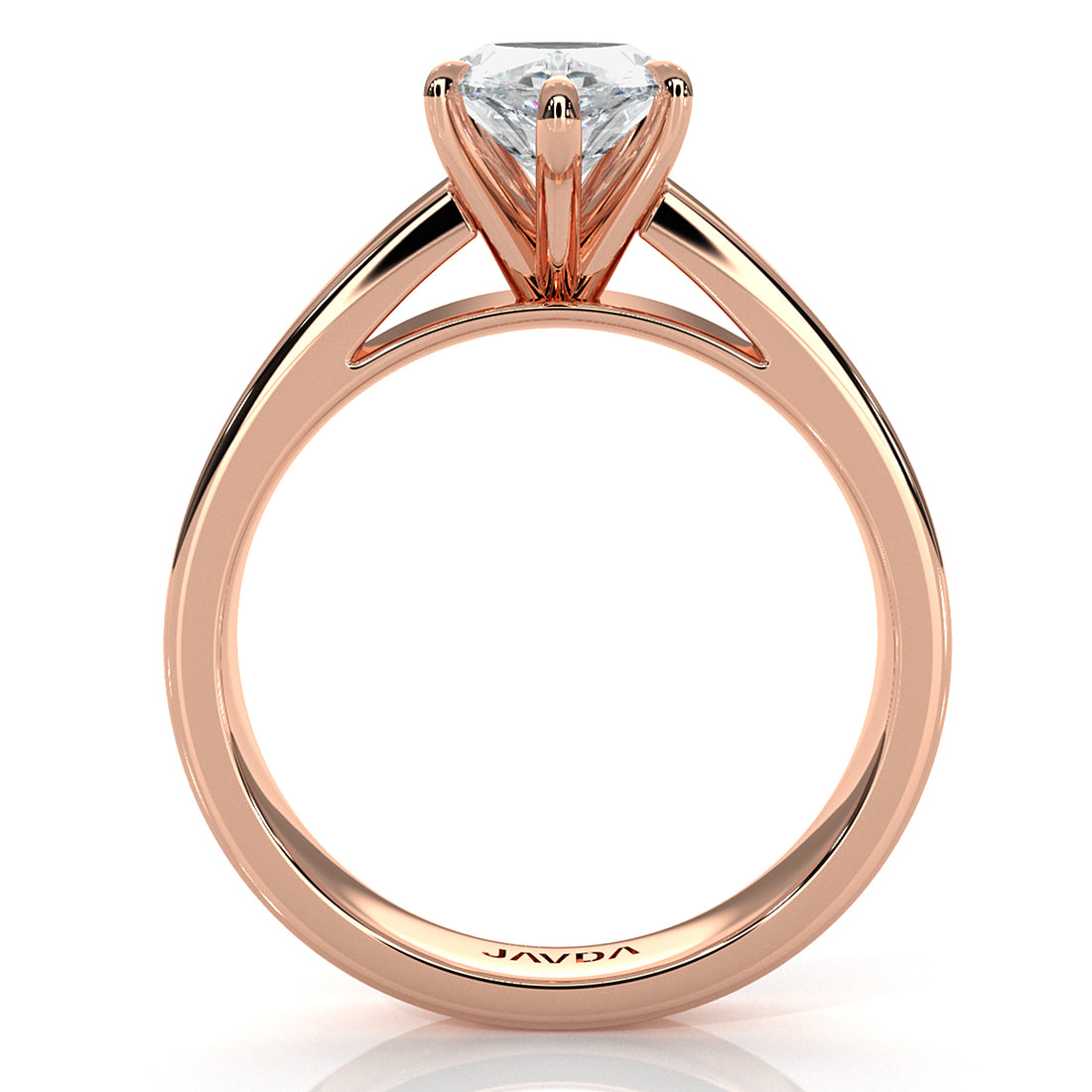 IGI Certified Lab Grown Diamond Cathedral Style Engagement Ring 6g Solitaire Setting 4.5mm 1.00 Ctw.