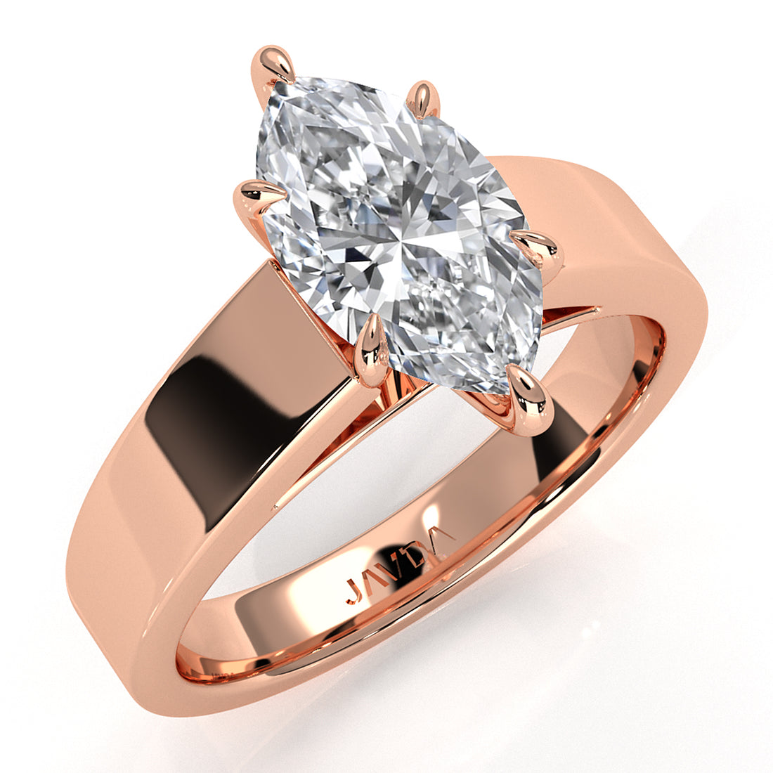 IGI Certified Lab Grown Diamond Cathedral Style Engagement Ring 6g Solitaire Setting 4.5mm 1.00 Ctw.