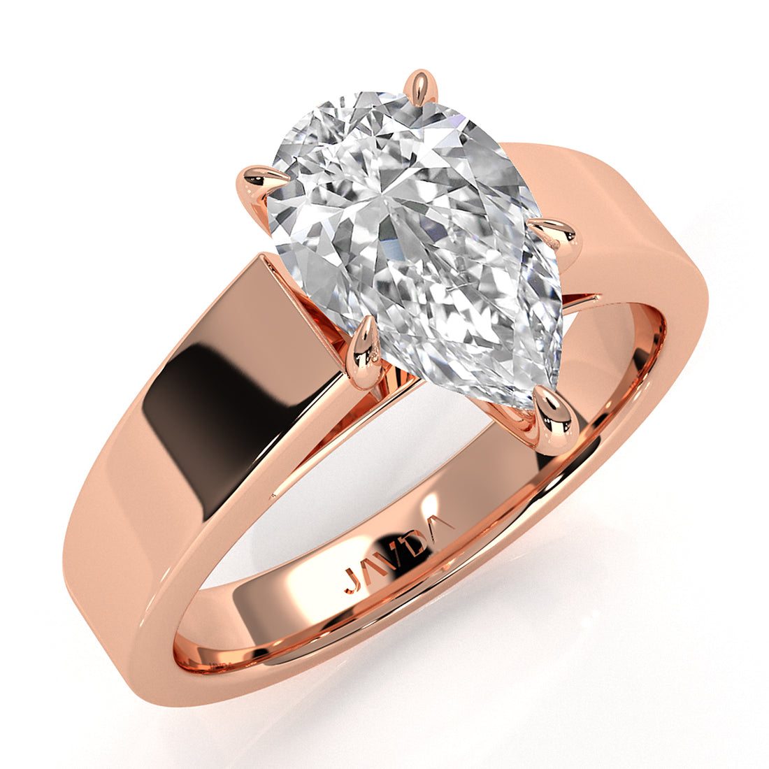 IGI Certified Lab Grown Diamond Cathedral Style Engagement Ring 6g Solitaire Setting 4.5mm 1.00 Ctw.