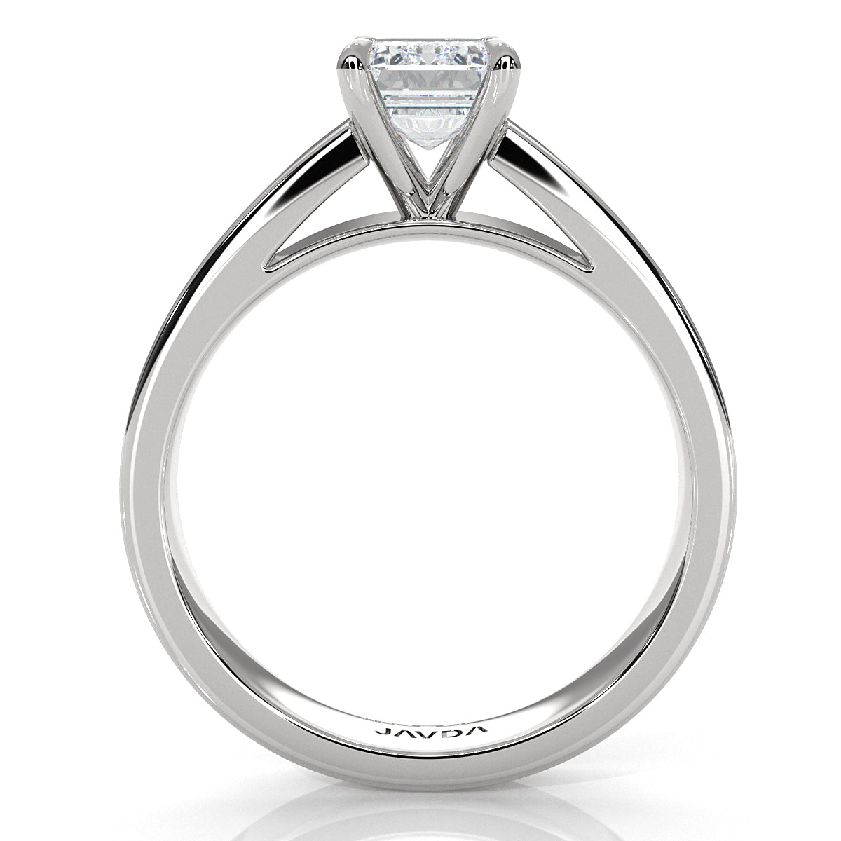 IGI Certified Lab Grown Diamond Cathedral Style Engagement Ring 6g Solitaire Setting 4.5mm 1.00 Ctw.