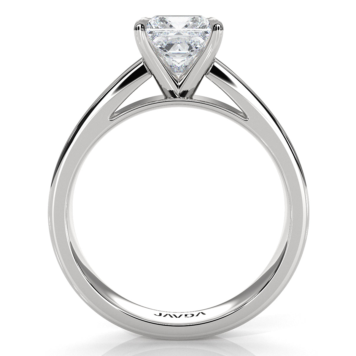IGI Certified Lab Grown Diamond Cathedral Style Engagement Ring 6g Solitaire Setting 4.5mm 1.00 Ctw.
