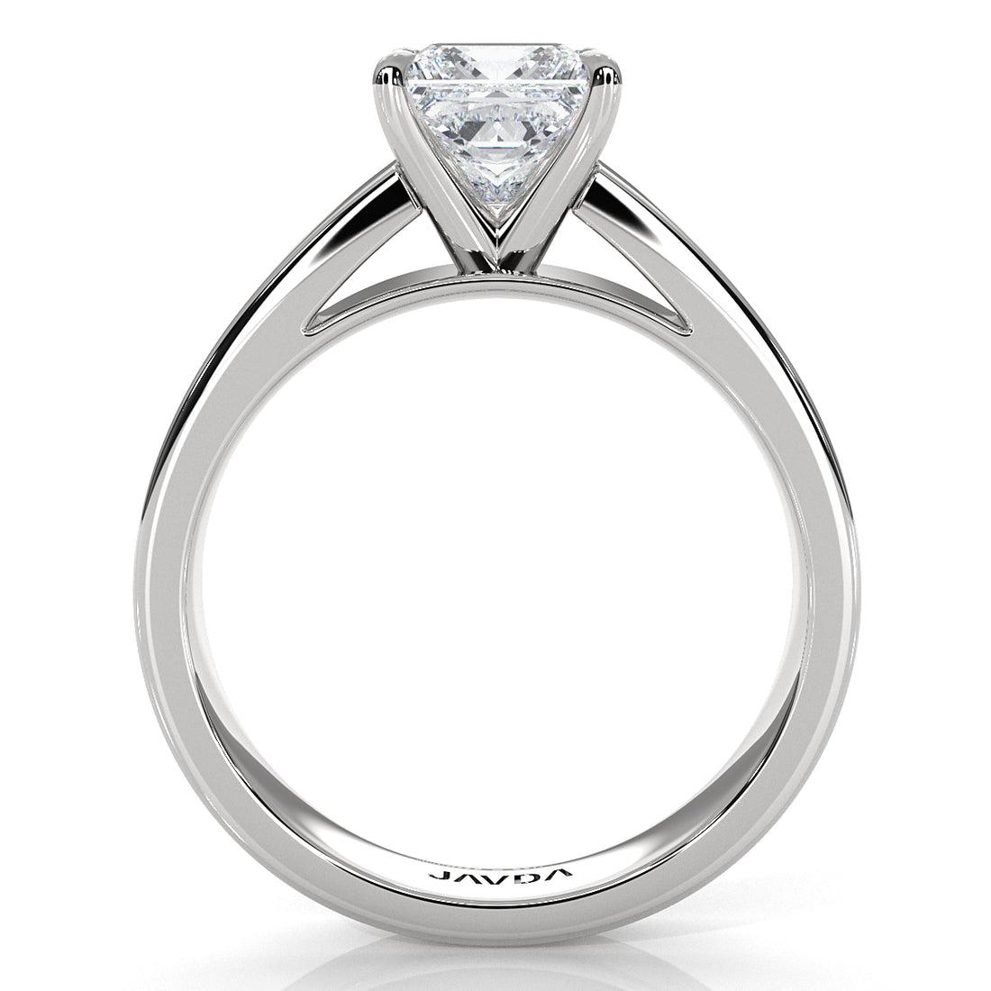 IGI Certified Lab Grown Diamond Cathedral Style Engagement Ring 6g Solitaire Setting 4.5mm 1.00 Ctw.