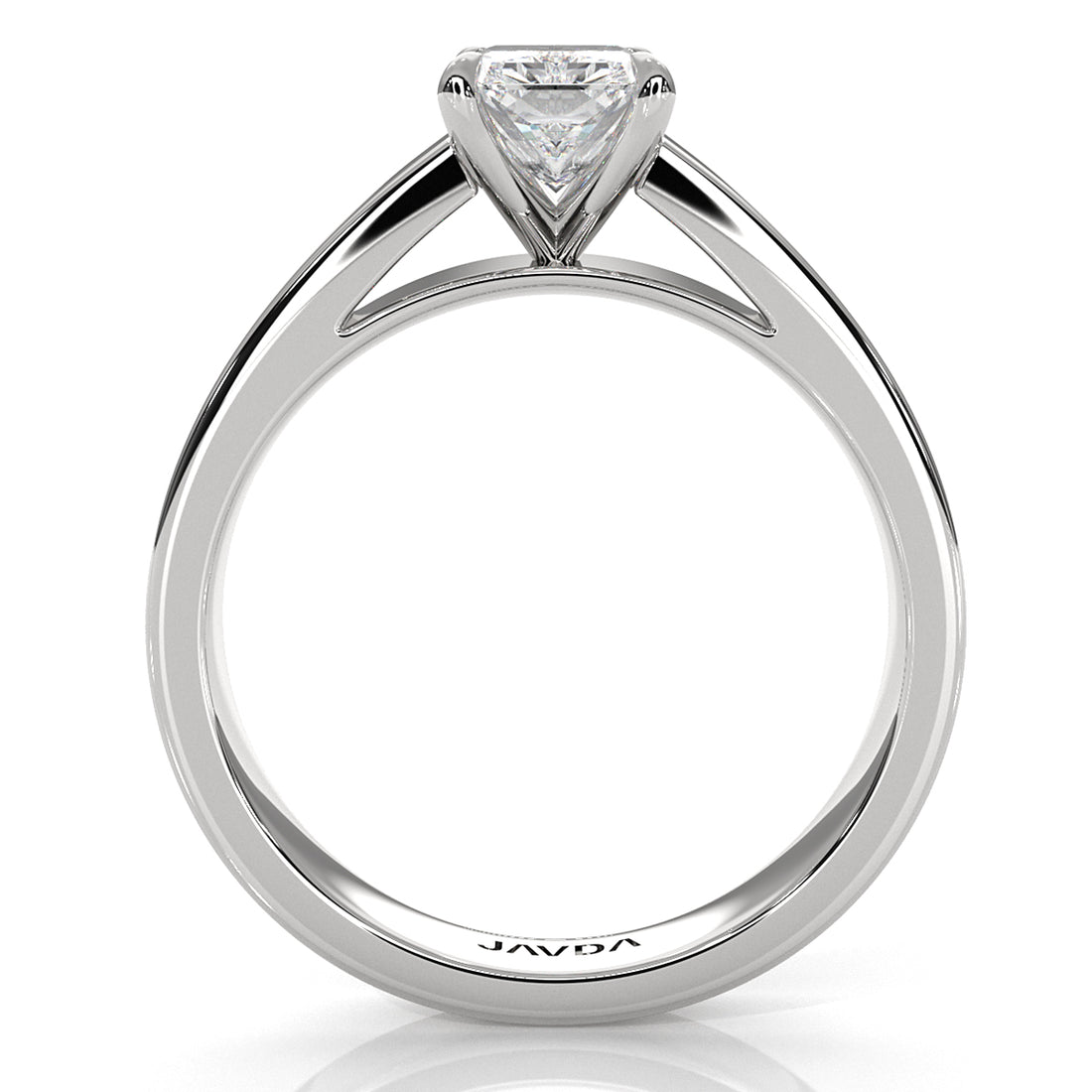 IGI Certified Lab Grown Diamond Cathedral Style Engagement Ring 6g Solitaire Setting 4.5mm 1.00 Ctw.